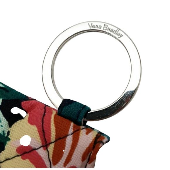 Vera Bradley Happy Blooms Zip ID Case Breakaway Lanyard Set Floral Green NWT - Picture 3 of 9